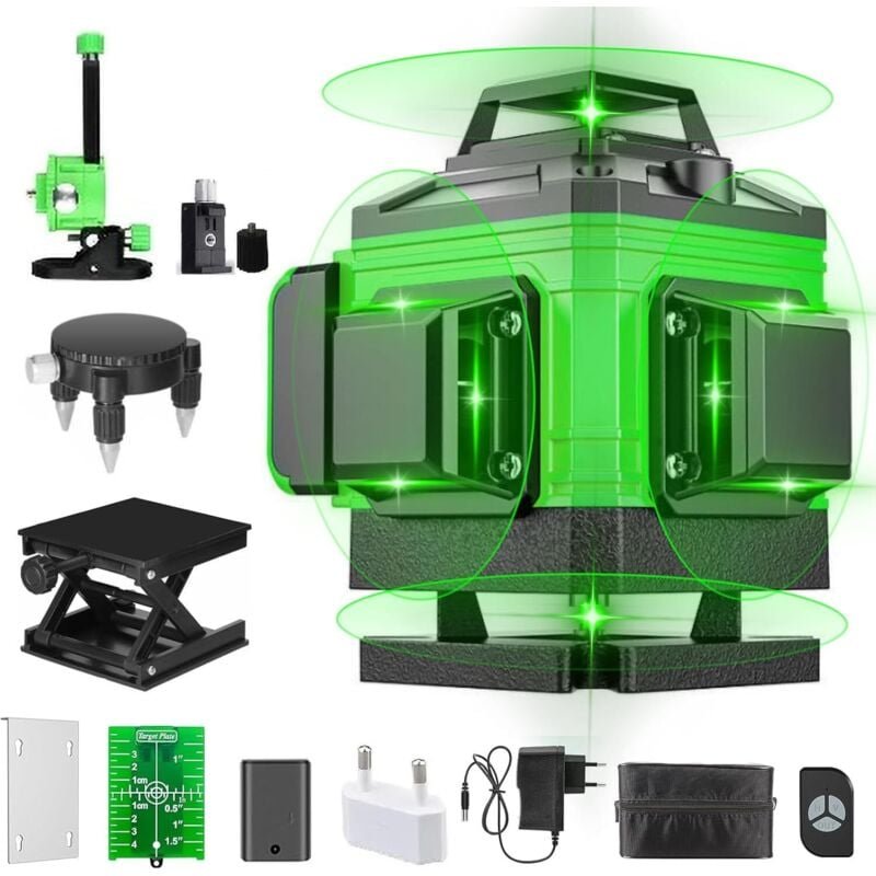 Laser-Wasserwaage, selbstnivellierende vertikale und horizontale Laser-Wasserwaage, grüne Wasserwaagen mit Selbstnivelli...