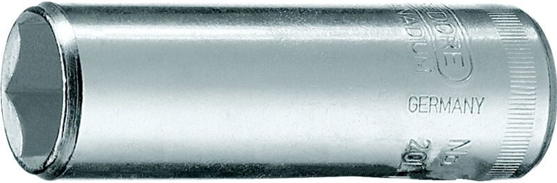Steckschlüsseleinsatz 1/4', lang 6-kant 6mm, 20 l 6, 6191830 - Gedore
