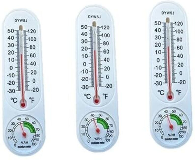 3 x Kühlschrankthermometer, Feuchtigkeitsmesser, Außenkühlerthermometer, Hygrometer, Kühlschrankthermometer, Temperatur ...