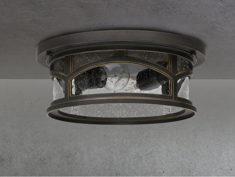 Elstead - Marblehead - 2 leichte Unterputzmontage - Palladian Bronze Finish, E27