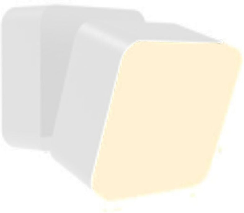 LED Außenlampe Wand Aluminium IP44 warmweiß 3000 K 750 lm Weiß quadratisch Modern Außenwandlampe