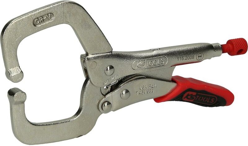 Schweiß-Klammer-Gripzange mit Easy-Release, 165mm