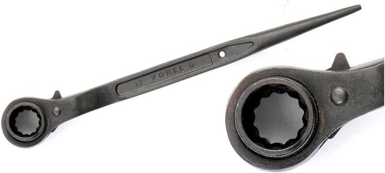 Doppelseitiger Ratschen-Steckschlüssel 17x19 mm. 52935 Vorel