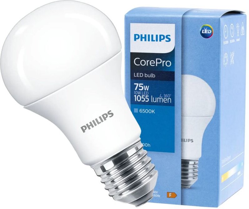 Thumbnail - A60 led-lampe e27 10w 6500k - core75865g2 - Philips