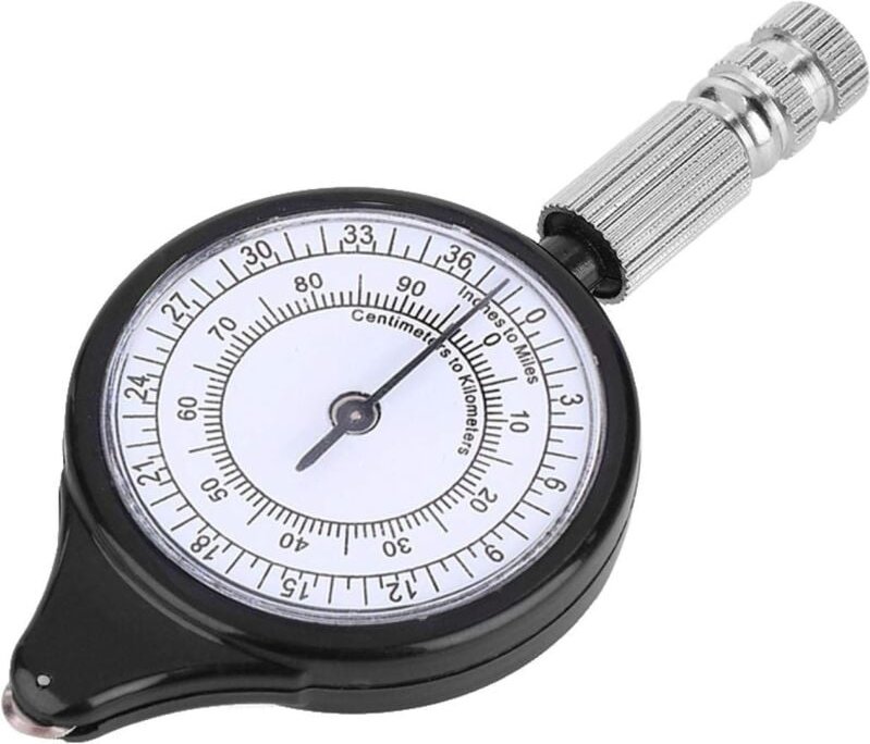 Ersandy - Kartenmessgerät, Maßstab, Kilometerstand, Kilometerzähler, Mini-Außenkartenmessung für Camping, Wandern, Outdo...