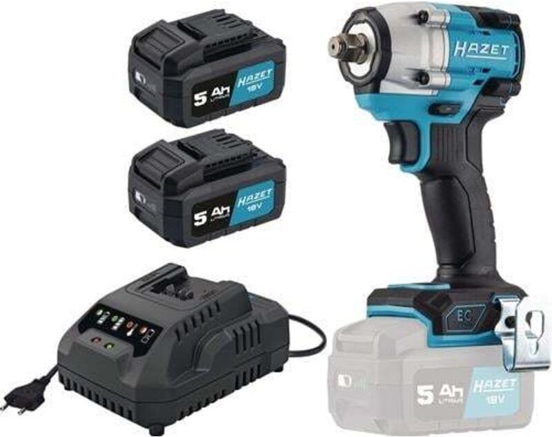 Hazet - Akku-Schlagschrauber 9512-600/4 18V 5Ah 12,5mm (1/2Zoll) 4-kt.406 Nm