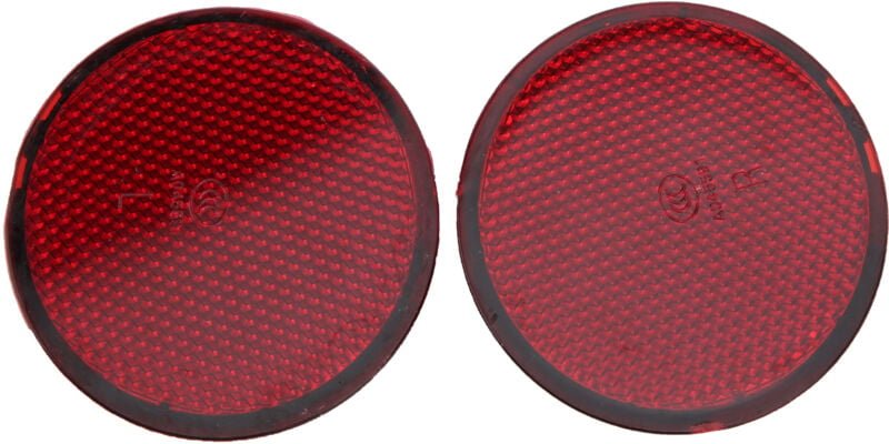 Zoternen 2 Stück rote runde Heckstoßstangenreflektoren, Automodifikation, passend für Nissan QASHQAI 2007–2015