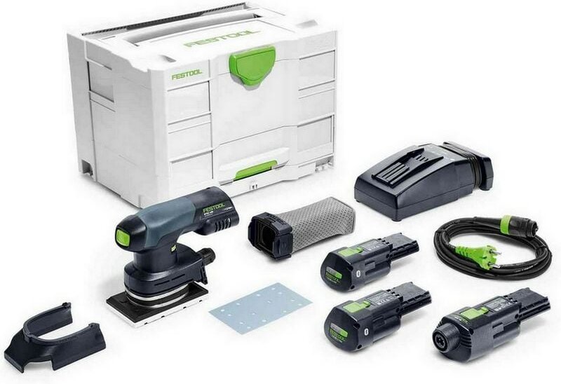 Akku Rutscher Schleifer Akkupack Ladegerät rtsc 400 3,0 I-Set 577681 - Festool