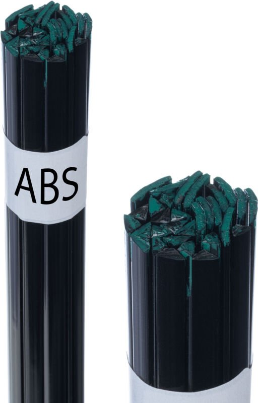 Rosfix Lötdraht ABS Schwarz 50g Mix 8mm/3,5mm 42cm – Schmelz 310-360°C Für ABS ASA ABS/PC Karosserie