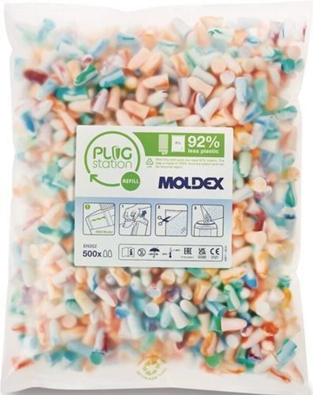 Moldex - Gehörschutzstöpsel Spark Plugs® 786001 en 352-2 snr 35 dB 500 PA/Nachfüllpackung