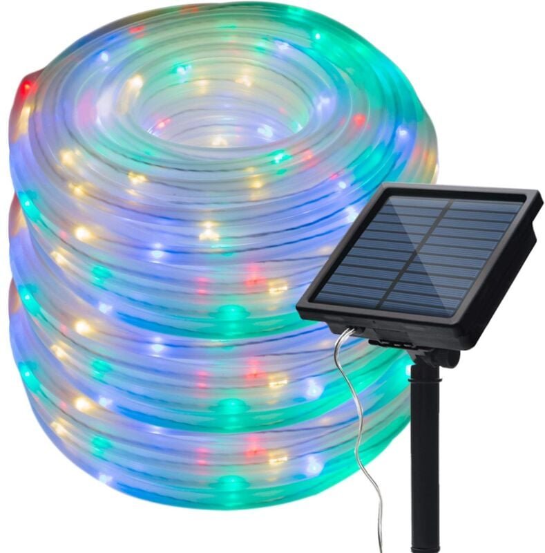 Solar-Lichterkette für den Außenbereich, wasserdicht, 20 m, 200 LEDs, 8 Modi, Kupferdrahtrohr, funkelnde Solar-Lichterke...