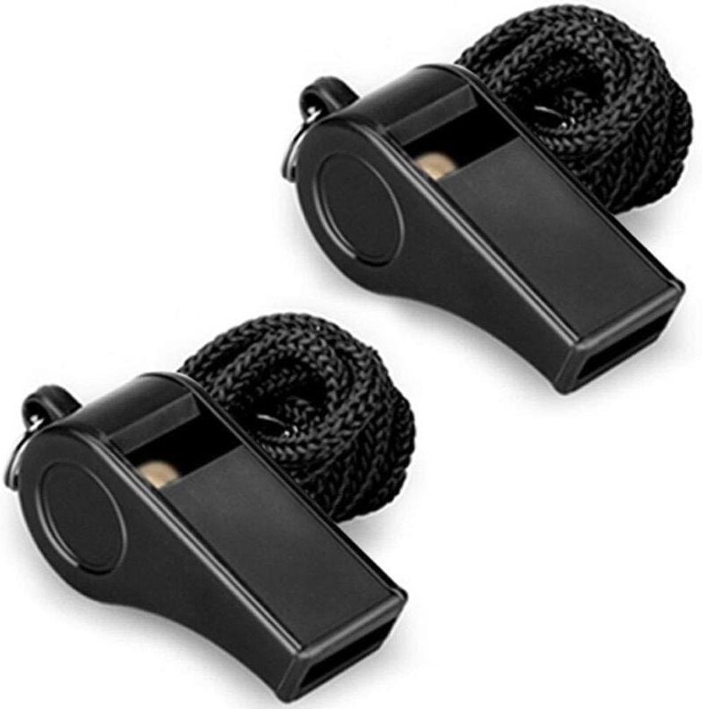 2er-Pack Sportpfeifen aus Kunststoff mit Umhängeband – laute und klare Pfeife – ideal für Trainer, Schiedsrichter und Of...