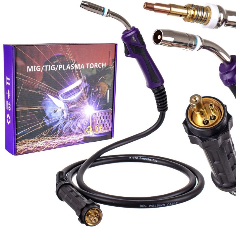 Thumbnail - Mig Mag Schweissbrenner 4m Typ Binzel Mb25 Euro-Buchse, Gelenkt