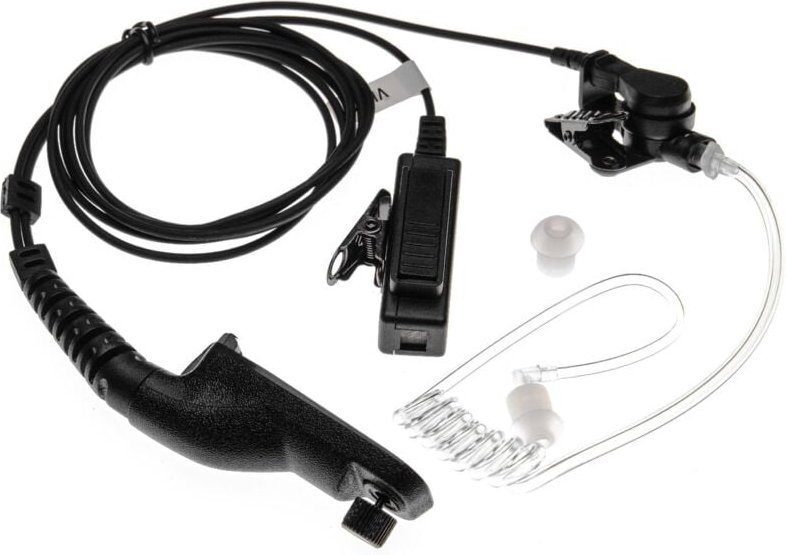 Vhbw - Headset mit Push-to-Talk Mikrofon kompatibel mit Motorola xpr 7550, xpr 7580 Funkgerät