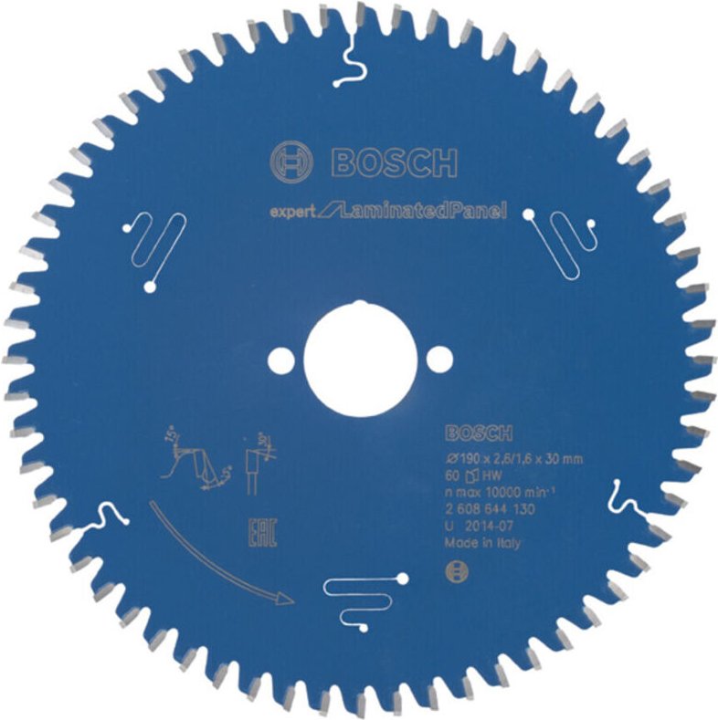 Kreissägeblatt Expert for Laminated Panel 190 x 30 x 2,6 mm, 60 - Bosch