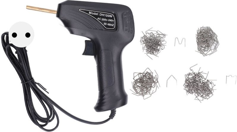 Kunststoff-Schweißbrenner mit Heftklammer, robuster und praktischer Stoßstangen-Reparatur-Hefter, Kunststoff-Schweißpist...