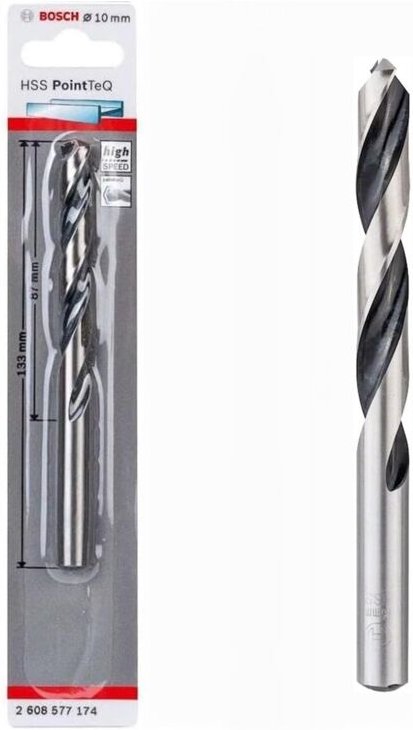 Bosch Professionel HSS- PointTeQ Ø 10 x 87 x 133 mm Metallbohrer