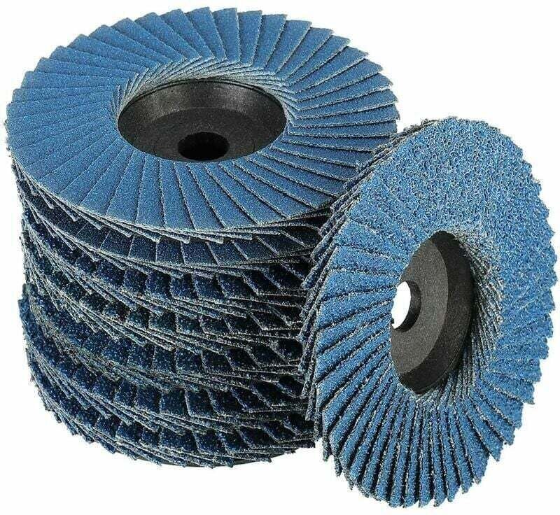 CHOYCLIT Diamantscheibe für Schleifmaschine, 8er Set Fächerscheiben, Fächerschleifscheiben, Ø 76 mm x 10 mm, Körnung 40/...