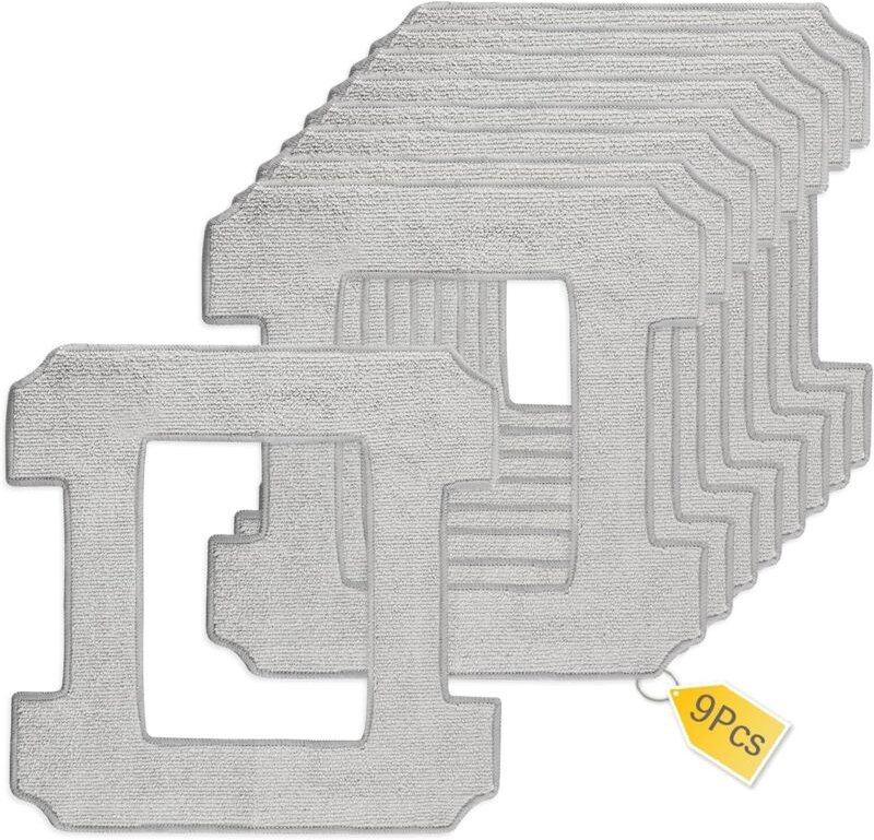 Passend für Ecovacs Winbot W2 PRO/W2 PRO Omni/W2 Omni/W2/W1 Pro/W1 Mikrofaser-Wischmopp-Ersatzset, waschbare Reinigungst...