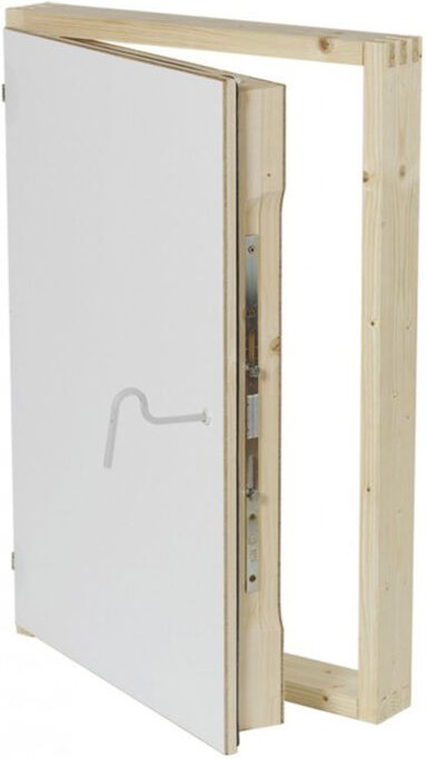 Minka Inspektionstür aus Holz mit extremer Isolierung Größe 59x59cm