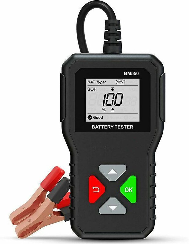 6/12/24V 100-2000 CCA 2-220 Ah Batterietester für Pkw und Lkw mit digitalem Lichtmaschinenanalysator