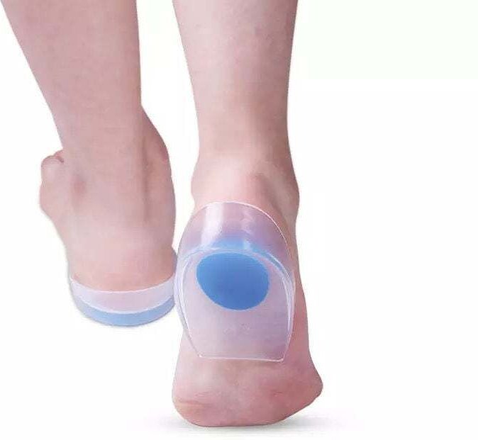 3er-Pack Gel-Fersenpolster gegen Plantarfasziitis – Silikon-Fersenpolster gegen Fersenschmerzen und Fersensporn (Größen ...