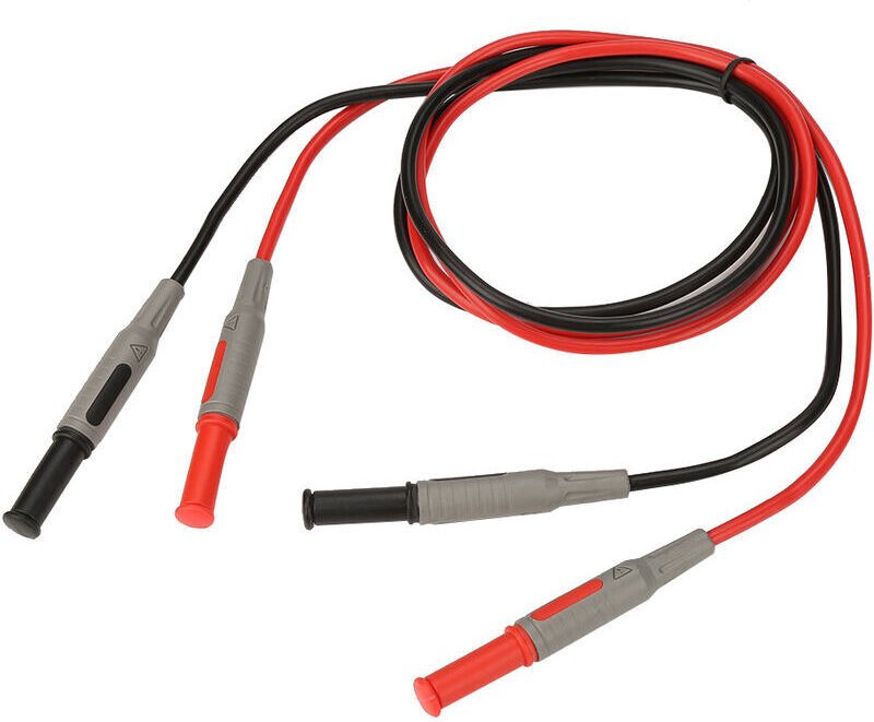 Jeffergarden P1032 Spritzgegossenes 4-mm-Bananenstecker-Multimeterkabel (gerade auf gerade)