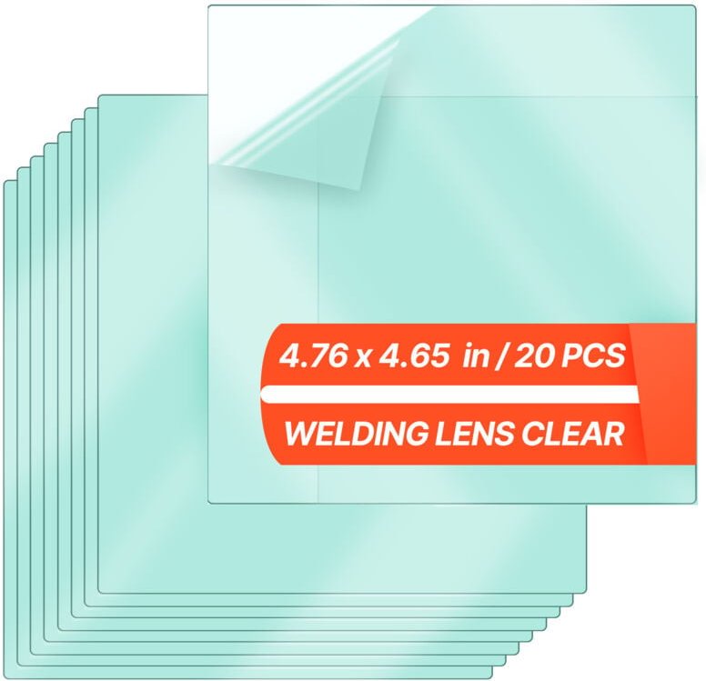 Mophorn Schweißhelmlinse, 20 Stück, Vorsatzscheiben 121x118 mm Ersatzlinsen für Schweißschirm, Filterschutzabdeckungen, ...