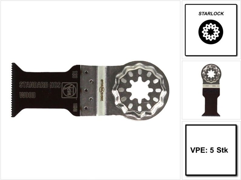 Fein - 5x E-Cut Standard Sägeblatt Starlock 35 mm - 63502133230