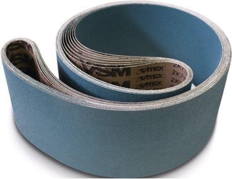 Schleifband ZK713X Länge 2000 mm Breite 50 mm Körnung 120 für Stahl / inox / ne Zirkonkorund