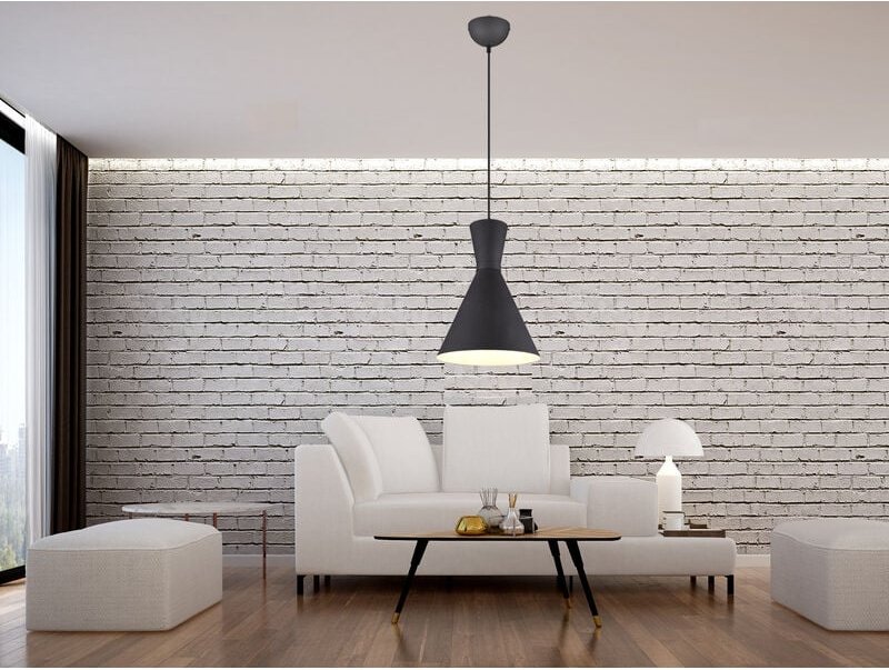 Pendelleuchte enzo einflammig mit Metallschirm Schwarz, ø 20cm