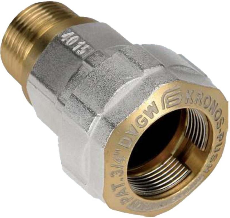 Thumbnail - Kronos push Messing-Klemmverbinder mit ag - für Stahlrohr ø 26,9 mm x 3/4 Zoll ag (dn 20) dvgw acs