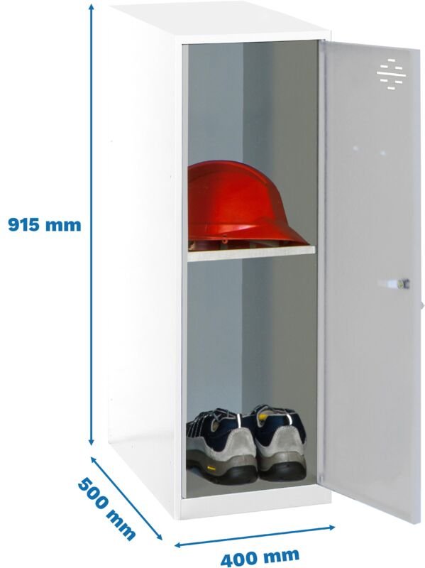 Simonrack Simonlocker Schrank-Cabinet Weiß und Grau 915x400x500 mm