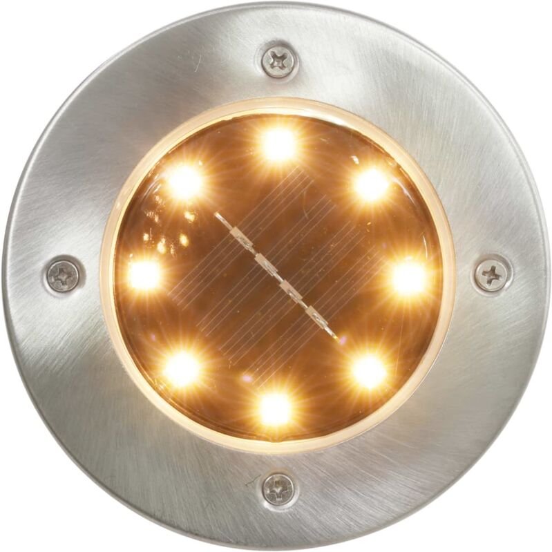 Solar-Bodenleuchten 8 Stk. led Warmweiß Vidaxl