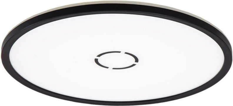 Briloner - led Deckenlampe mit Backlight Wohnzimmerlampe schwarz Deckenleuchte Flurlampe, Kunststoff, 22W 3000lm neutral...
