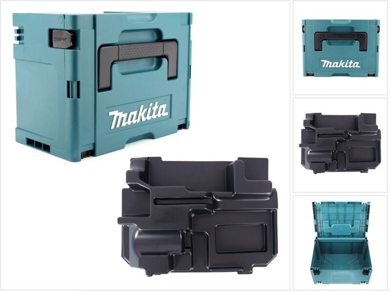 Makita MAKPAC 3 Systemkoffer + Einlage für Makita BPJ / DPJ 180 / PJ 7000