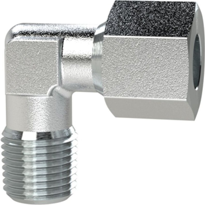 Riegler Winkel-Einschraubverschraubung M14x1,5a., Rohr-A-Ø10, Stahl verz.