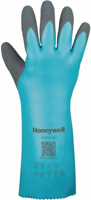 33-3150E/9L Chemiehandschuhe flextril™ 211 Größe 9 grün en 388, en 374 - Honeywell