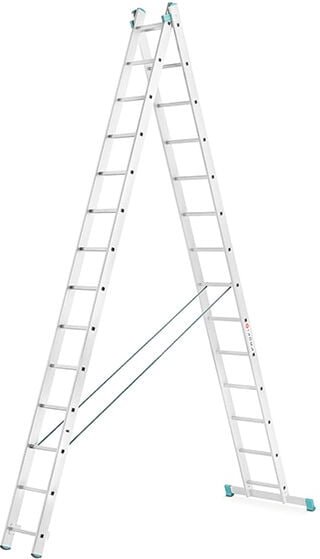 Leiter Experten - Mehrzweckleiter 2x11 Sprossen - Ausgebreitete Länge 5.13m - 7511