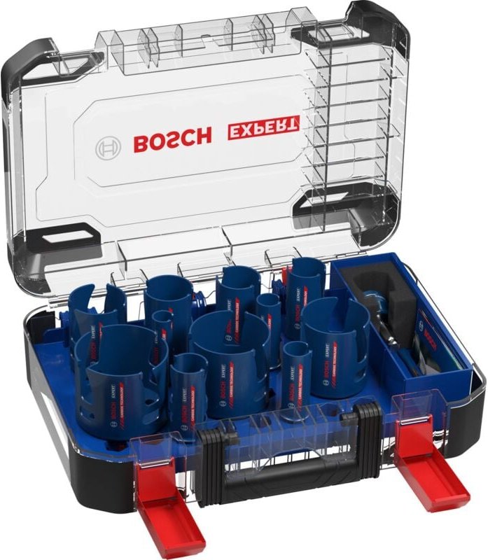 Expert Construction Material Lochsäge-Set 20/22/25/32/35/40/44/51/60/68/76 mm, 15-tlg. - Bosch