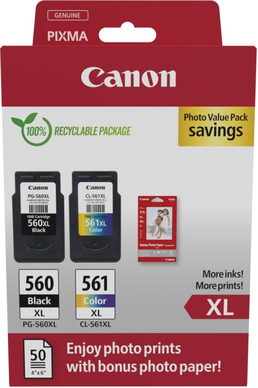 Canon CRG PG-560XL/CL-561XL Photo Value Pack