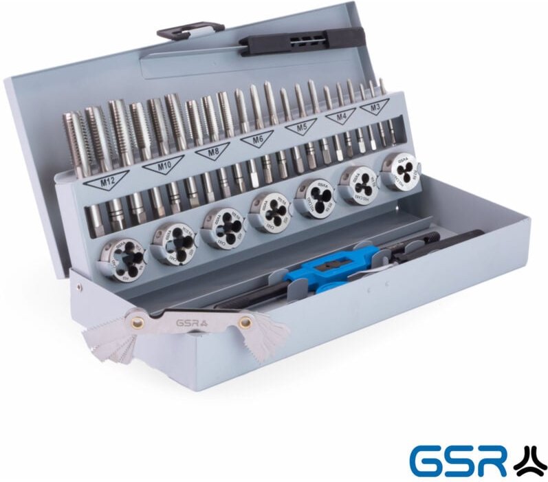 GSR Gewindeschneidsortiment 32tlg. Kombi Satz M3-M12 HSS GSR