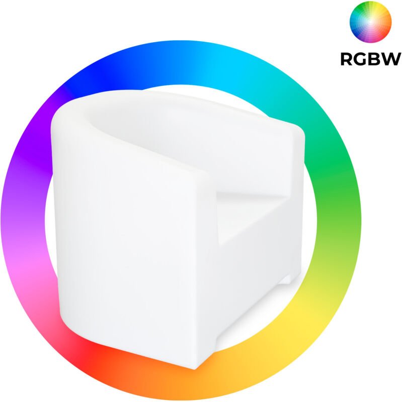 Leuchtender LED RGBW-Sessel - 16W - Wiederaufladbar