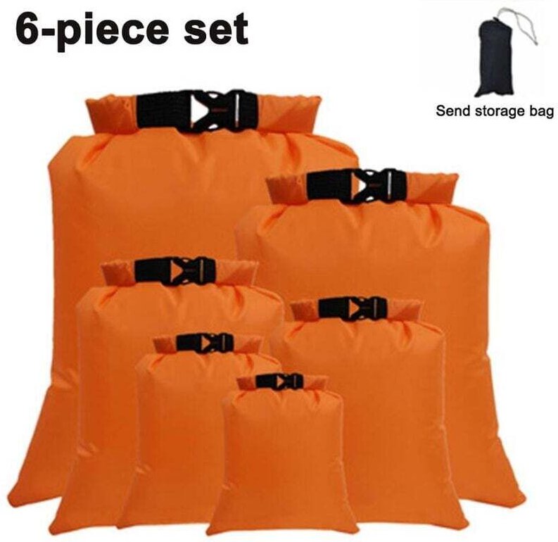 Set mit 6 wasserdichten Taschen für Rucksäcke, Sporttaschen, Aufbewahrungstaschen