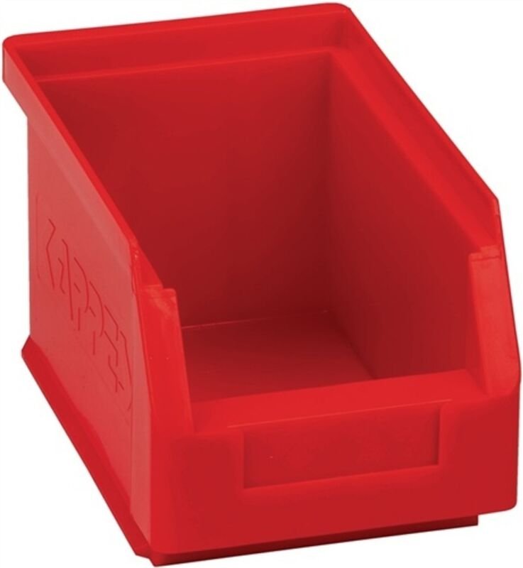 Sichtlagerkasten L230xB140xH130mm PE rot