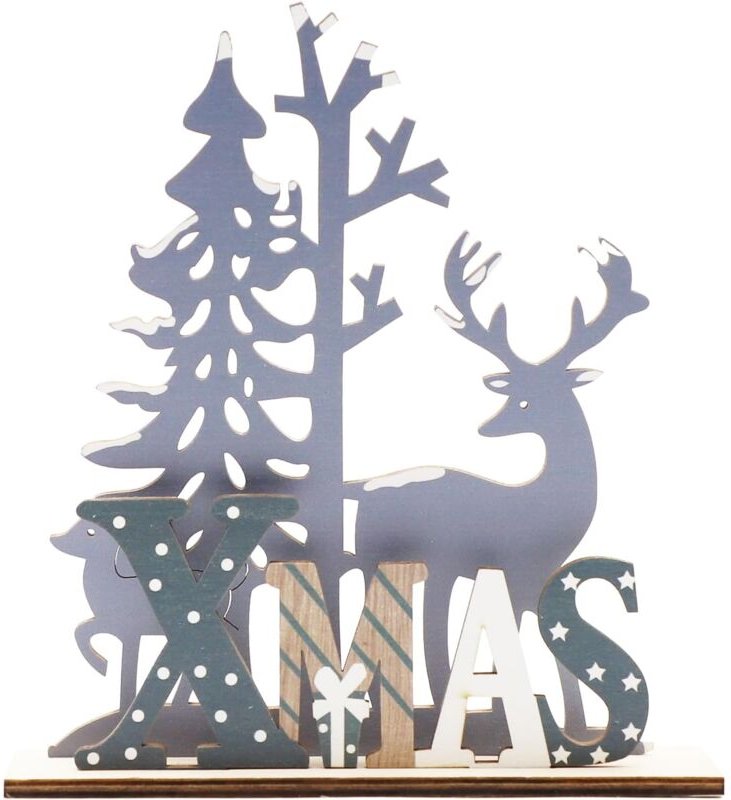 Tonchean - Andere Weihnachtsdekorationen, Weihnachtstischdekorationen, Weihnachts-Holztischschild, Weihnachtstischdekora...