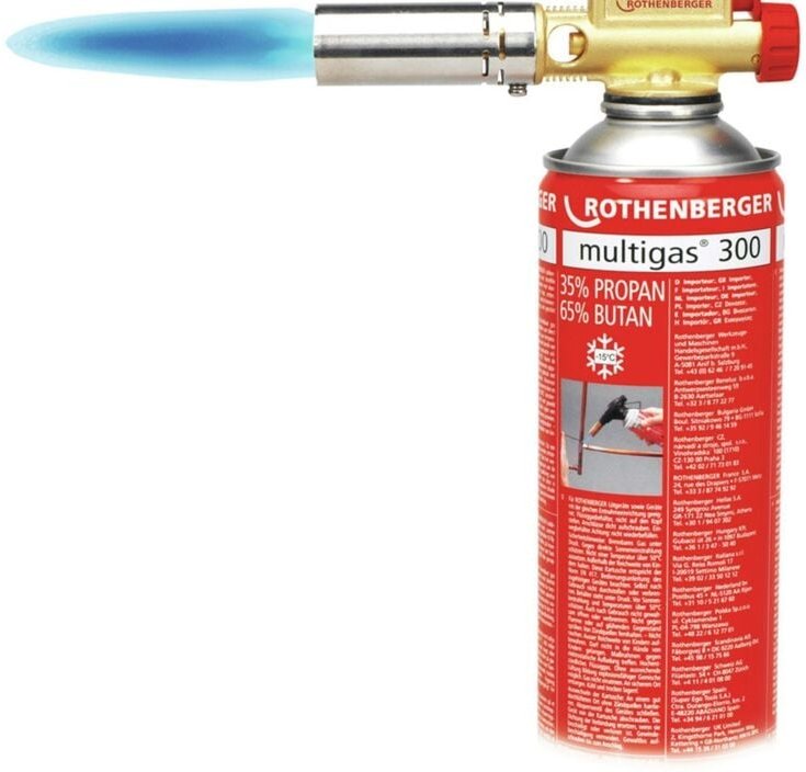 Easy fire Set, mit Multigas 300, 7/16", eu - 35553 - Rothenberger