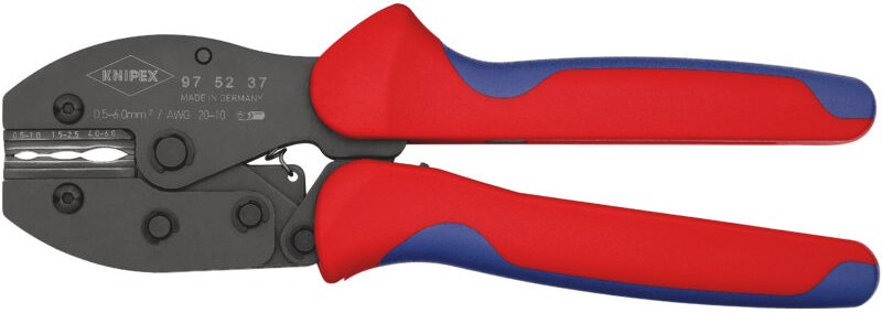 Knipex - 97 52 37 PreciForce Crimpzange mit Mehrko.-Hülle brüniert 220 mm