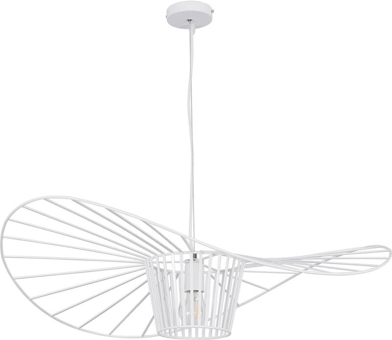 Privatefloor - Deckenlampe - Hängeleuchte Pamela Design - 100cm - Vertical Weiß