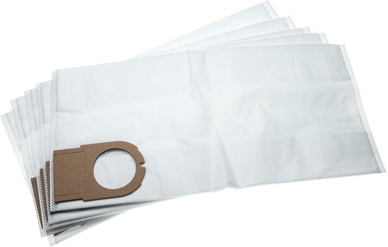 5x Staubsaugerbeutel kompatibel mit Metabo as 9010, asa 9011 Staubsauger - Mikrovlies, 49.3cm x 23.7cm, Weiß - Vhbw